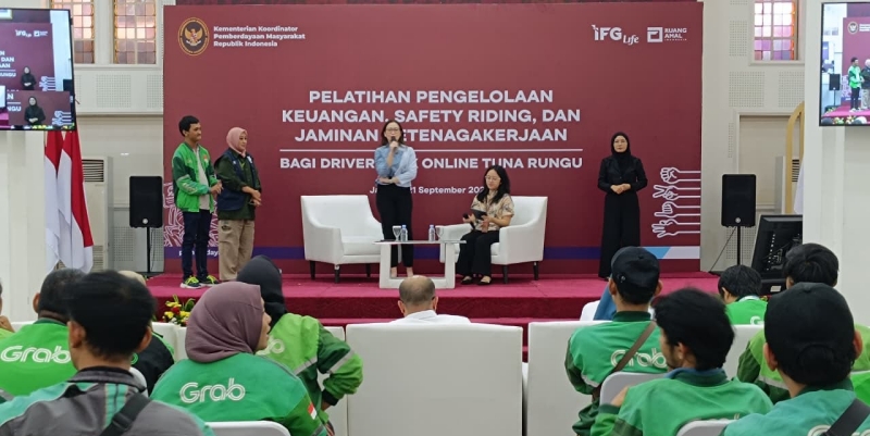 Ruang Amal Indonesia-IFG Life-Kemenko PM Hadirkan Program bagi Ojol Tunarungu
