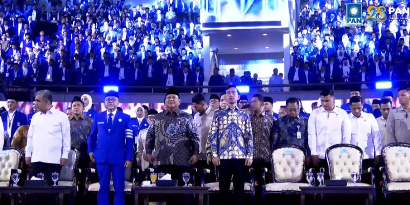 Prabowo-Gibran Hadiri Perayaan HUT ke-28 PAN di JCC