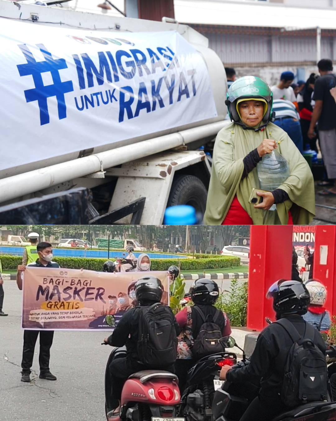 Dari 1.700 Masker hingga Air Bersih, Imigrasi Pontianak Bergerak di Tengah Bencana