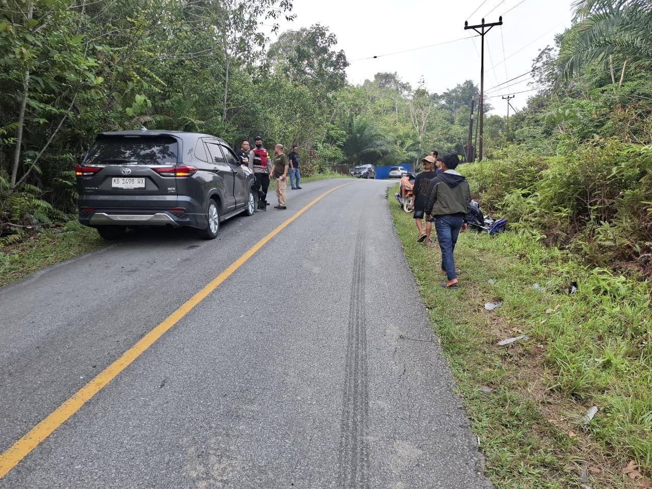 Laka Lantas di Dusun Jajang Pengkadan Jalan Lintas Selatan, Satu Orang Mengalami Luka