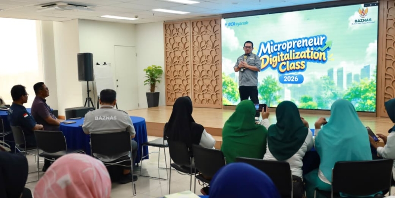 Baznas-BCA Syariah Latih Mustahik Micropreneur Digital Berbasis AI