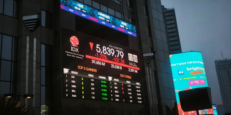 IHSG Rontok 1,33 Persen ke Level 5.863