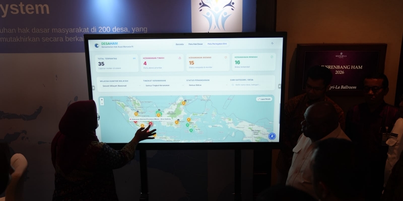 KemenHAM Tampilkan Peta Pemenuhan Hak Dasar Hingga Tingkat Desa Berbasis Digital