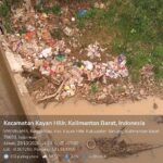 Sampah Menggunung di Bawah Jembatan Kayan, DAS Kayan Terancam Tercemar