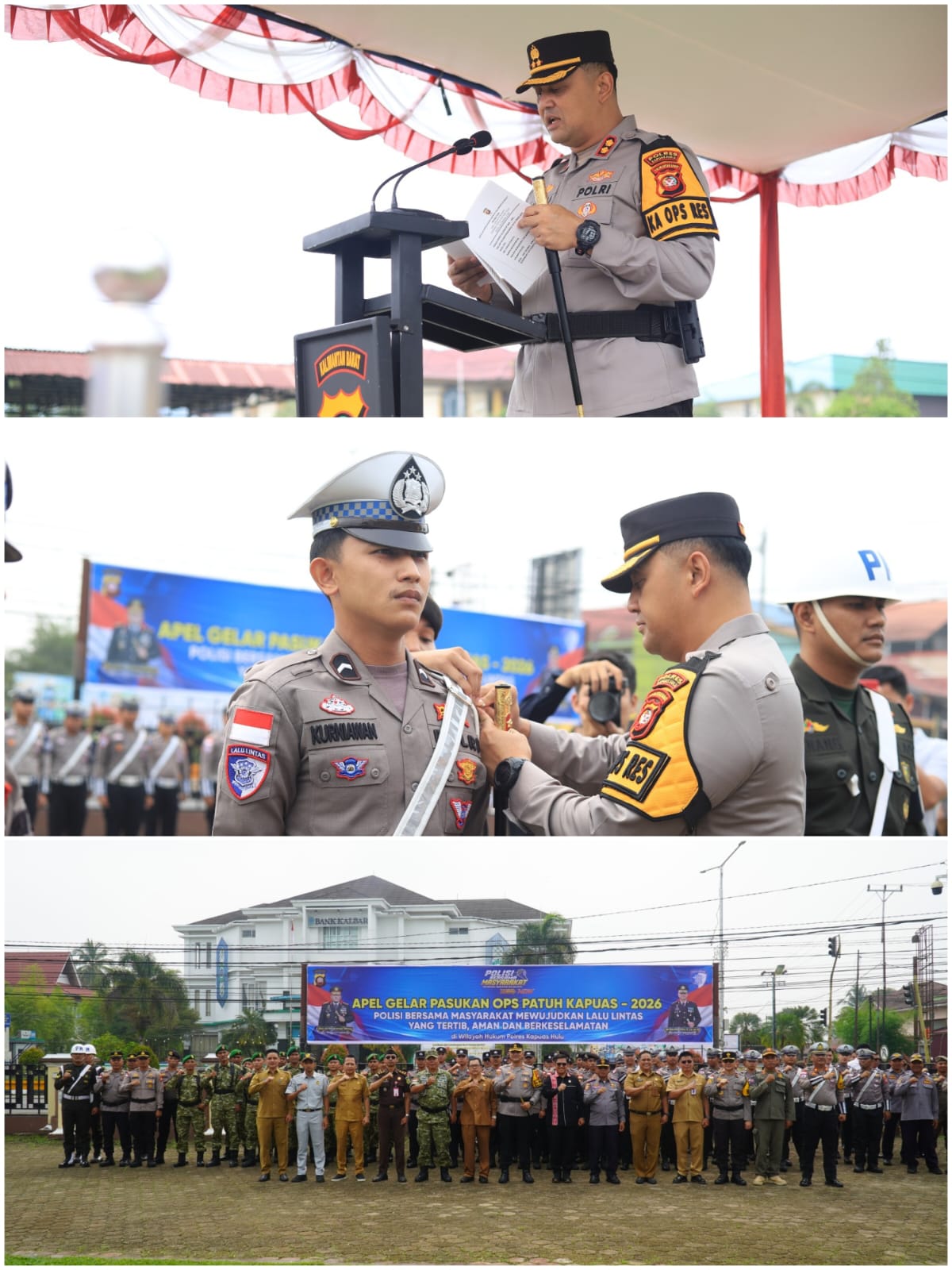 Polres Kapuas Hulu Gelar Apel Patuh Kapuas 2026, Kapolres Wisnu : Kepatuhan Terhadap Aturan Menjadi Fondasi Penting Dalam Menciptakan Keselamatan Masyarakat