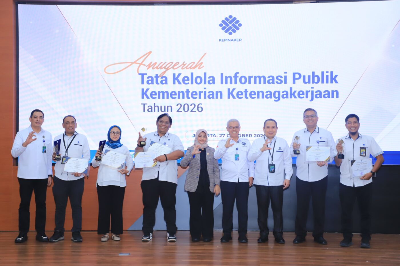 Kemnaker Gelar Anugerah Tata Kelola Informasi Publik 2026